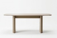 Esstisch Beige Elegant Minimalistisch Modern Stil Harmonisch Edel