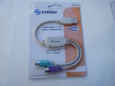 USB to Dual PS/2 Adapter Converter switch for Old School Mouse and Keyboard