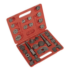 Image of Sealey Brake Piston Wind-Back Tool Kit 30 Pieces Left & Right-Handed VS0285