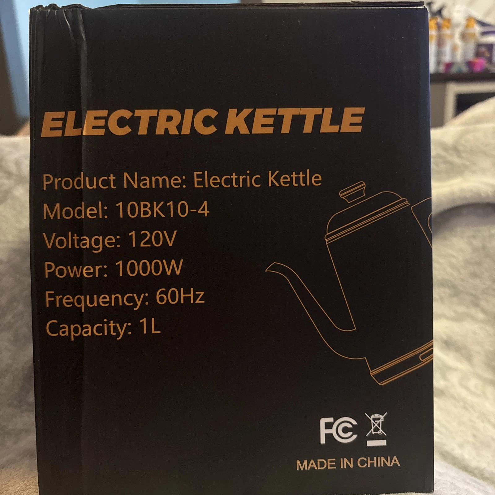 Electric Kettle 1L 1000W 120V Model 10BK10-4 New In Box