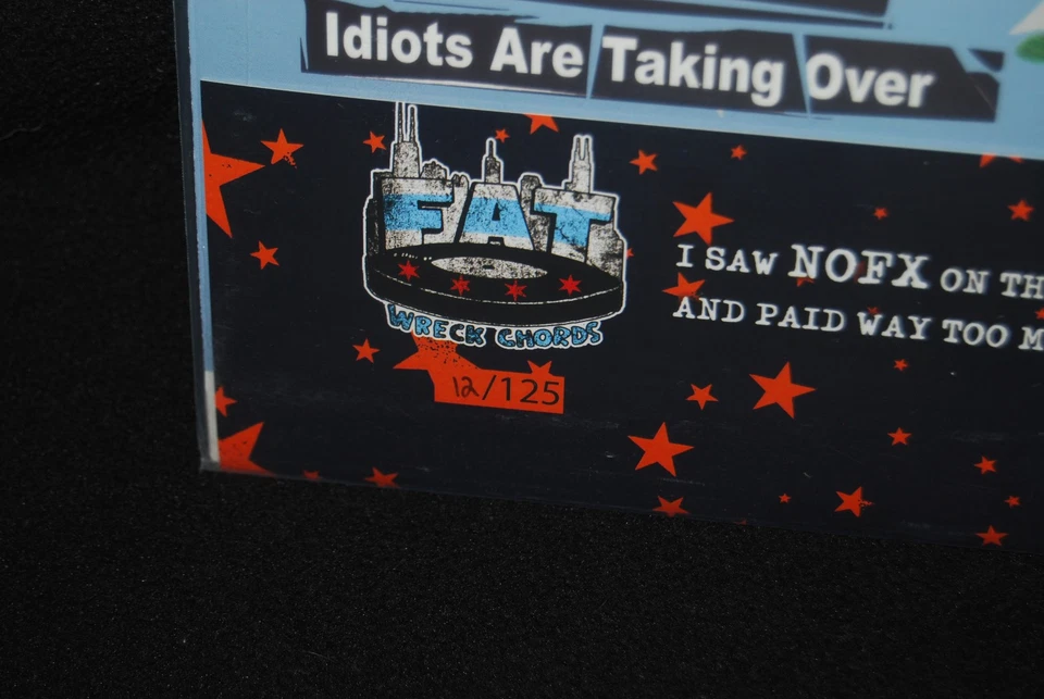 NOFX War On Errorism final vinyl Chicago color LP /125 rancid bad religion punk - Image 3 of 4