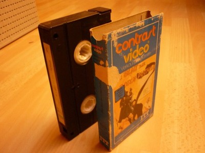 VHS ITT CONTRAST VIDEO - PAPPCOVER, DAS BLUT DER ROTEN PYTHON , MEGA RARITÄT