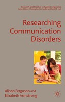 A. Ferguson (U. A.) | Researching Communication Disorders | Taschenbuch (2009)