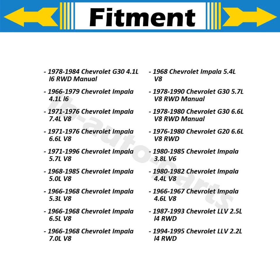 Juntas en U delanteras SKF para Chevrolet G20 1976 1977 1978 1979 1980 1981 1982 1983 Foto 2 de 4