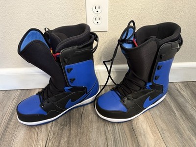 Nike Vapen Men's Size 12 Snowboard Boots Royal Toe Blue Snowboarding