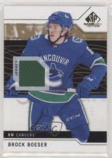 2018-19 Upper Deck SP Game Used Gold Jersey Brock Boeser #68 4a0