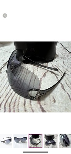 Gucci Grey GG 2711/S Horsebit Shield Sunglasses - Picture 4 of 12