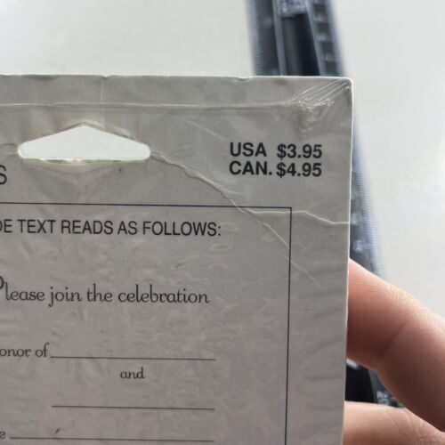 Golden Wedding 50th Anniversary Invitations Party VTG 1990s Card Gold foil pack - Picture 15 of 24