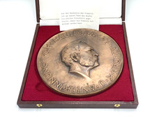 Siemens Bronze Medaille / Platte Danksagung/ Anerkennung Siemens mit Box Sammler
