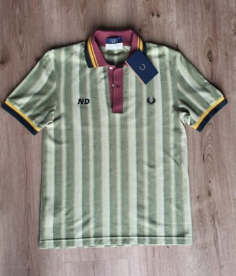 NEU Fred Perry X Nicholas Daley striped POLOSHIRT