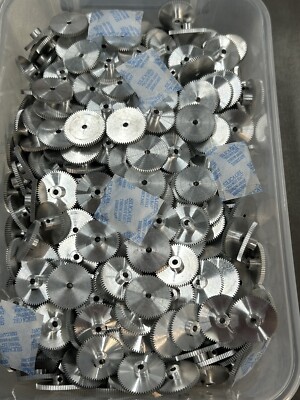 QTY 1 TRADESHIP ALUMINUM SPUR GEAR 64 PITCH 64 TEETH 1/8  BORE 20 DEG. SLOT CAR