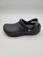 Crocs Unisex Men's Sz 7 Women's Sz 9 Classic Clogs Black Shoes