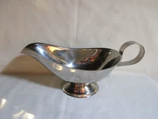 Stainless Steel Gravy or Condiment/Sauce/Dressing Bowl Boat 9"L X 4"W X 4"T