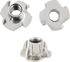 3/8-16 l 4 Prong T-Nuts, 35 pieces