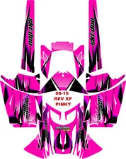 SKI DOO SNOWMOBILE WRAP KIT REV,XP, XR,XS,XM  03-16 PINKY ULTIMATE
