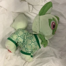 Build A Bear Pokémon Sprigatito BAB Plush Stuffed Sleeper Pajamas 16" grass cat
