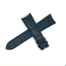 Greubel Forsey 22mm x 18mm Dark Blue Alligator Leather Watch Band Strap