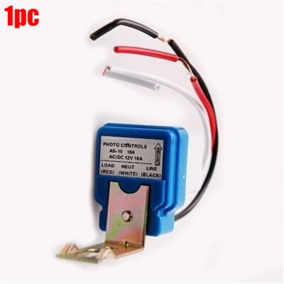 AS-10 Auto On Off Street Light Switch Photo Control Sensor 12V 10A 50-60HZ Ic zh