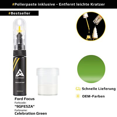 Touch Up Paint Pen For Ford Focus Code: 9GFE5ZA Celebration Green
