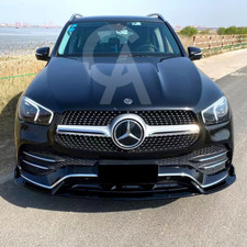 Mercedes GLE W167 Glanz Schwarz Brabus Style Front Splitter 2021-23 UK VERKÄUFER Mercedes GLE W167 Glanz Schwarz Brabus Style Front Splitter 2021-23 UK VERKÄUFER