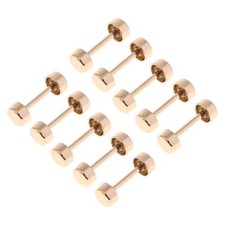 10Pcs Barbell Metal Rivet Leather Craft DIY 27 x 10mm