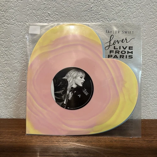 Taylor Swift Lover (Live From Paris) Heart Shaped Vinyl - IN HAND