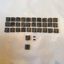 Aurora TJet Slot Car Track Connectors Locks - 250 New, Black Nylon 