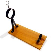 Schinkenhalter Set Holz, Mit Messer & Wetzstahl - Schinkenbock Schinkenhalterung
