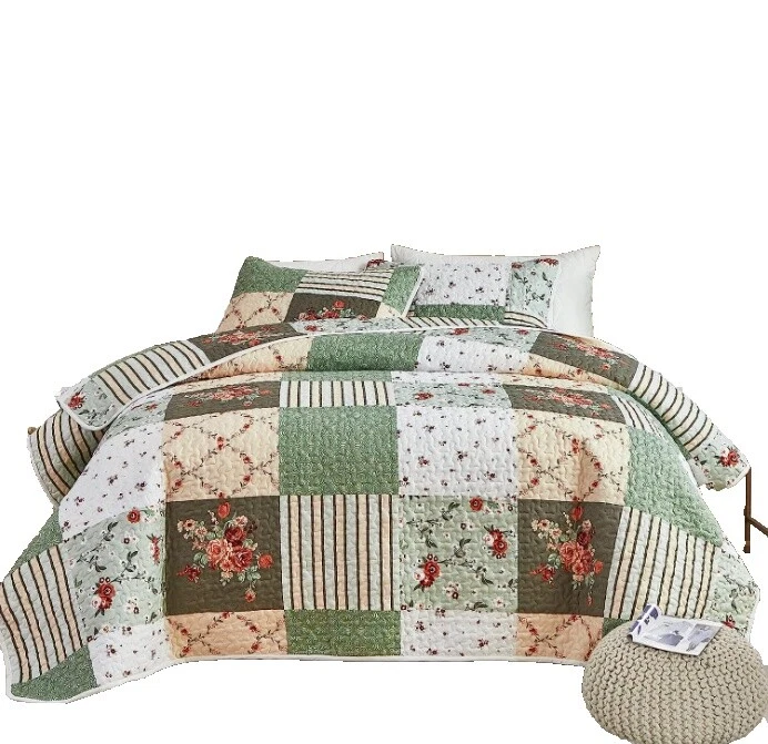 Queen Floral Patchwork Quilts