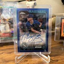 2024 Topps Chrome - Rookie Autographs Blue Refractor #RA-RR Ryder Ryan /150