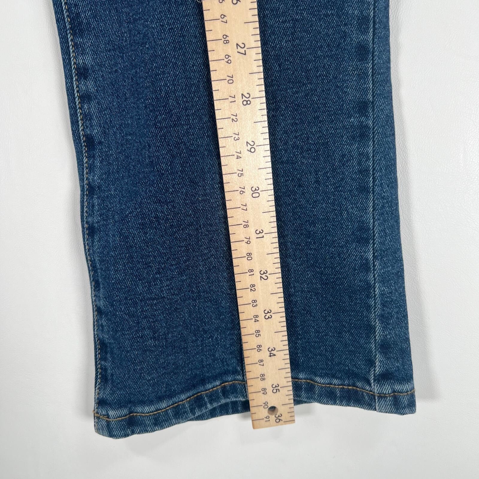 NWT MICHAEL KORS SELMA CROPPED FLARE HIGH-RISE Jeans LAKEBLUEWSH QS4905NE9Z Sz 6 thumbnail 7