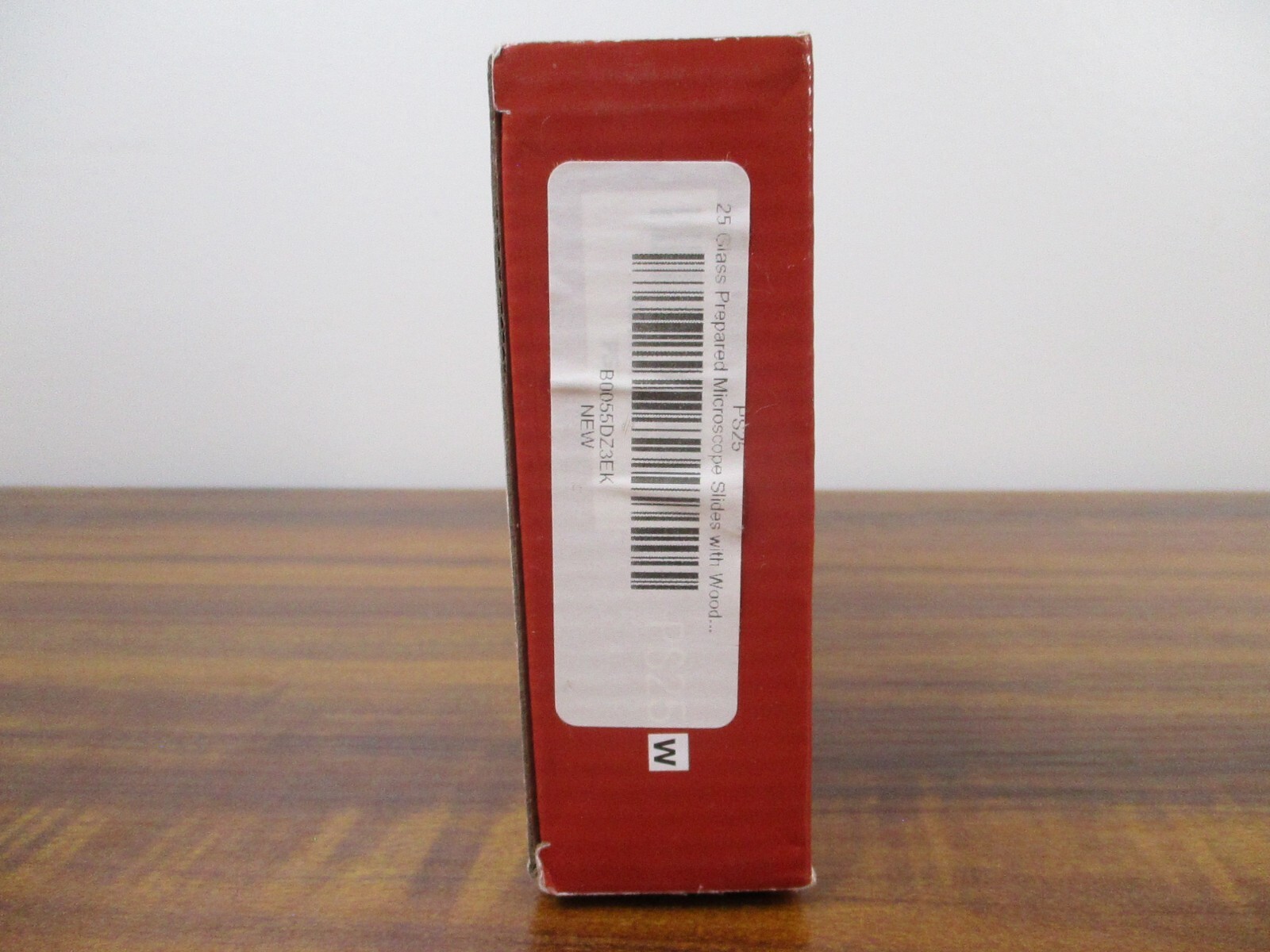 AmScope 25 Prepared Microscope Slides Glass with Wooden Box PS25W NEW