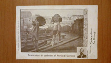 GENOVA - SCARICATORI DI CARBONE AL PORTO DI GENOVA - RR!! - SUPER!!!