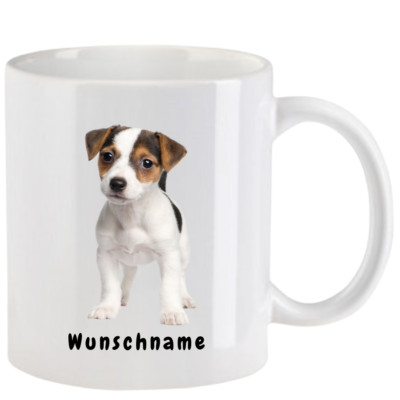 Tasse mit Jack Russel Terrier - mit oder ohne Wunschname - 10 Motive