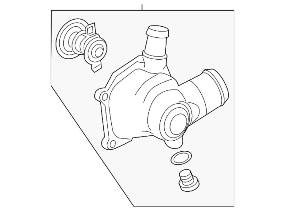 079121115BG New Coolant Thermostat For Audi RS4 RS5 S5 4.2 2010-2016 - Image 4 of 4