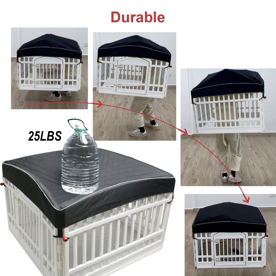 LAOZZ Dog Pen Cover Dog Playpen Cover for Pets,Provide Shade and