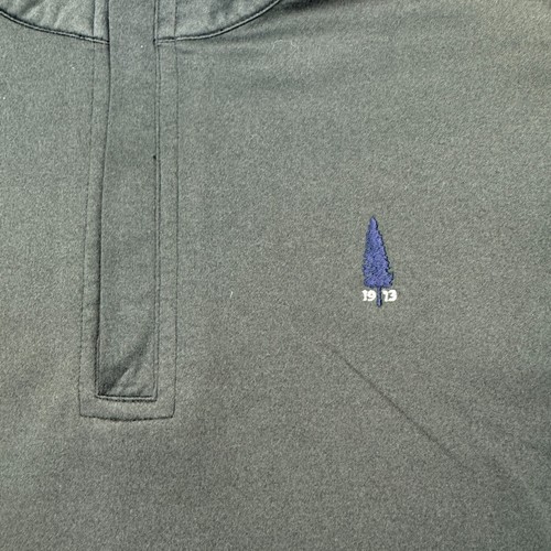 Swannies Golf Pullover Mens Medium Gray 1/4 Zip Long Sleeve Mock Neck Stetch - Picture 4 of 10