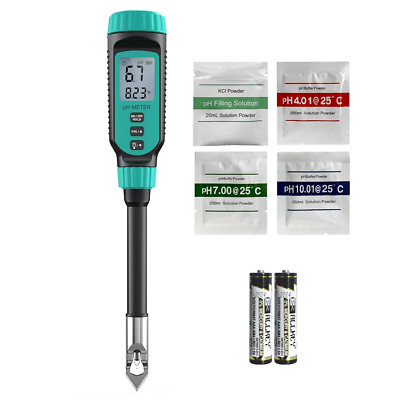 Digital Soil pH Meter Kit with LCD Display for Gardening & Water Testing