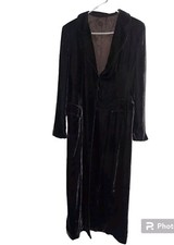 Marilyn Anselm For Hobbs Velvet Long Riding Jacket L?
