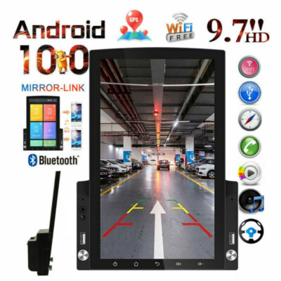 Android 10.1 HD Vertical Screen Car Radio WIFI GPS Navi Stereo Head Unit 10.1''