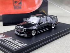 DCM 1:64 Black M3 E30 Coupe Widebody Sports Model Diecast Collect Car