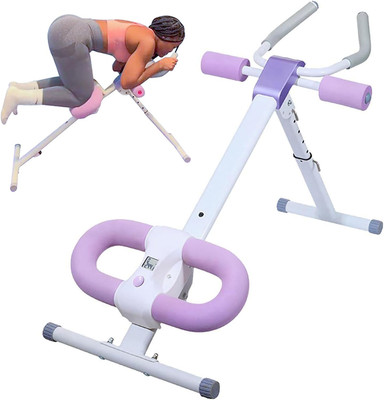 Ab Workout Equipment Abdominal Trainer, Adjustable Ab Machine at Home Gym, Folda