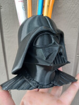 Darth Vader 3D Printed Star Wars Pencil Pen Holder Cup Desk Crayon