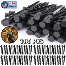 100PCS 360  Adjustable Water Flow Irrigation Drippers Stake Emitter Drip System