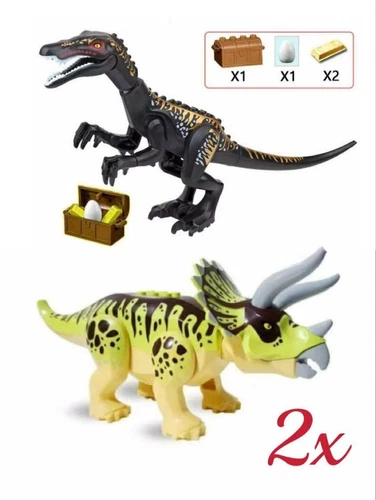 Jurassic Brachiosaurus/Spinosaurus Dinosaurier Modell Bausteine Spielzeug Neu - Bild 7 von 10