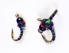 Mirage Frenchie Tungsten Nymphs UV Black - Premium Trout Fly Fishing Flies Lot