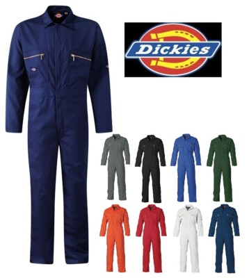 MENS DICKIES REDHAWK ZIP FRONT COVERALL OVERALLS BOILERSUIT WD4839 ...