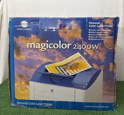 New Konica Minolta Magicolor 2400w Color Laser Printer -New