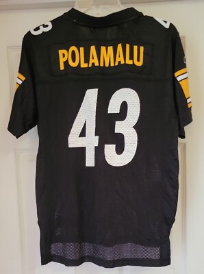 Reebok Pittsburgh Steelers Troy Polamalu Super Bowl XLIII Jersey