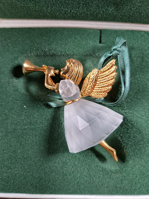 Swarovski Crystal Memories Angel Ornament 1997 Trumpet | eBay
